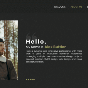 Web Design for a Fashion Model’s Portfolio