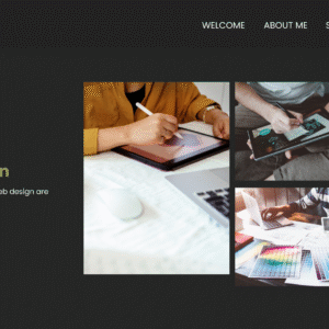 Web Design for a Fashion Model’s Portfolio