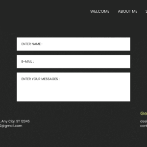 Web Design for a Fashion Model’s Portfolio