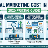 How much does digital marketing cost in India