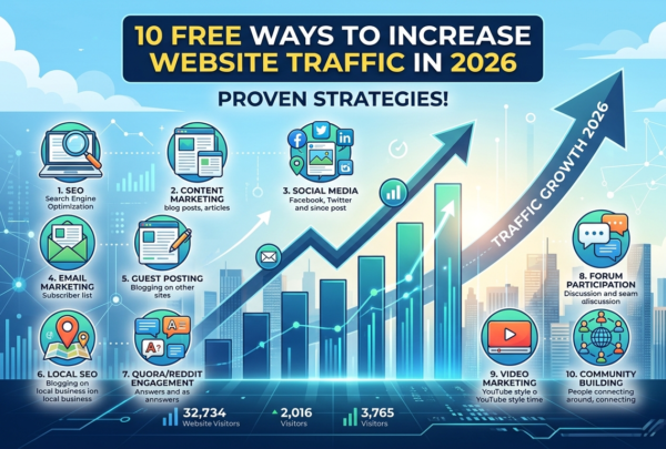 free ways to increase website traffic