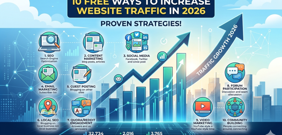 free ways to increase website traffic