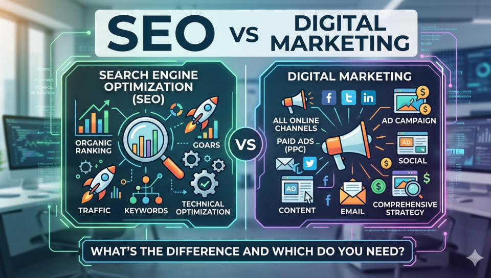 SEO vs Digital Marketing