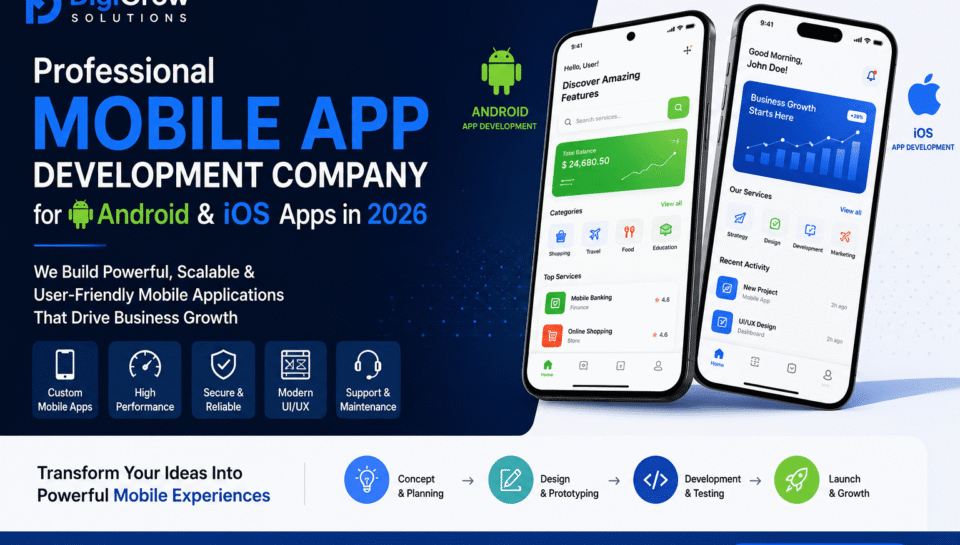 Professional Mobile App Development Company for Android & iOS Apps