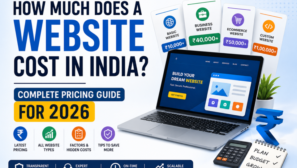 How much does website development cost in India