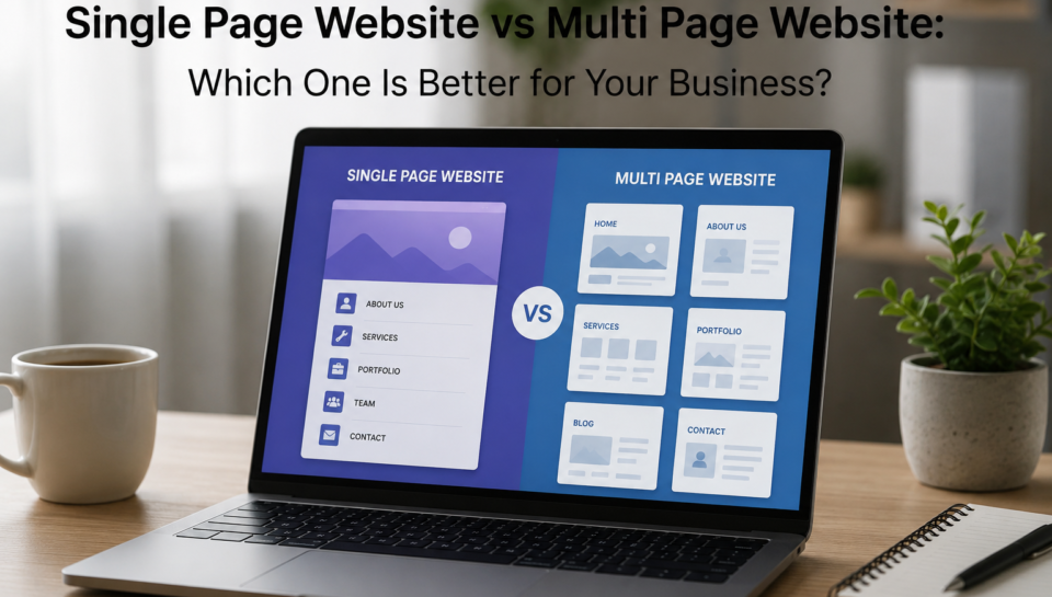 Single Page Website vs Multi Page Website: Which One Is Better for Your Business