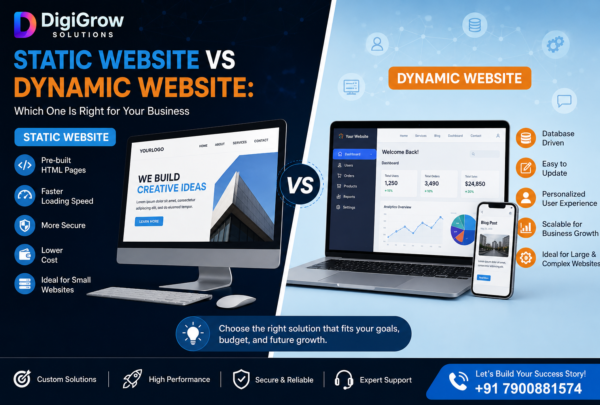 Static Website vs Dynamic Website Static Website vs Dynamic Website: Which One Is Right for Your Business