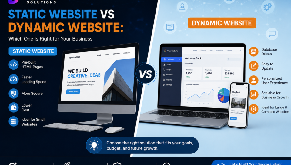 Static Website vs Dynamic Website: Which One Is Right for Your Business