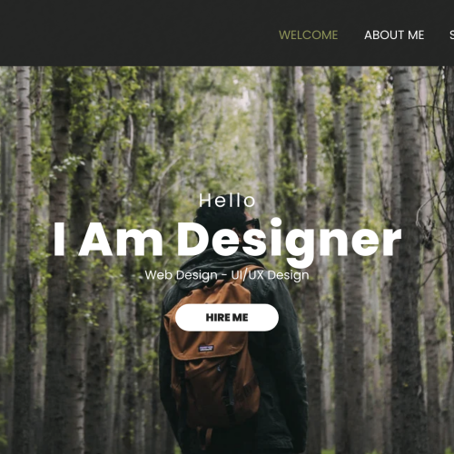 Web Design for a Fashion Model’s Portfolio